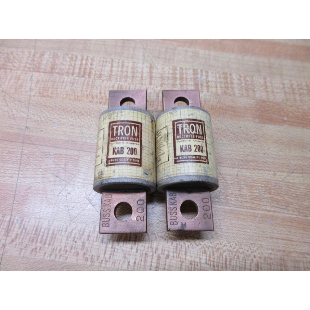 Buss KAB-200 Bussmann Fuse KAB200 (Pack of 2) - Used