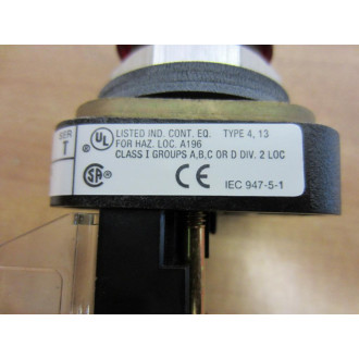 Allen Bradley 800T-Q12R Pilot Light Series T