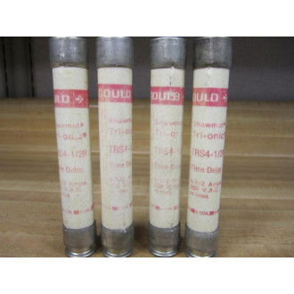 Gould Shawmut Ferraz TRS4-12R Fuse Cross Ref 4YZK2 Tested (Pack of 4) - New No Box