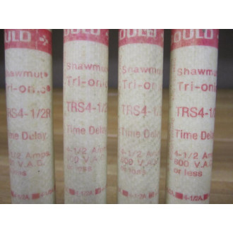 Gould Shawmut Ferraz TRS4-12R Fuse Cross Ref 4YZK2 Tested (Pack of 4) - New No Box