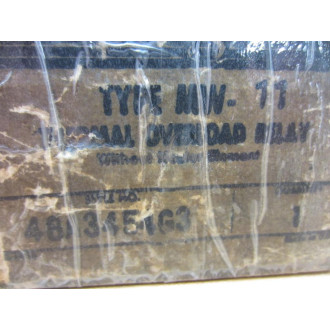 Westinghouse MW-11 Overload Relay MW11 48A3454G3