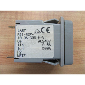 Airpax R21-62F-10.0A-G061H-V Circuit Protector - Used