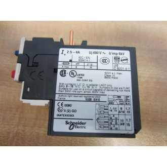 Telemecanique LRD-08 Schneider Relay 2.5-4A 034678