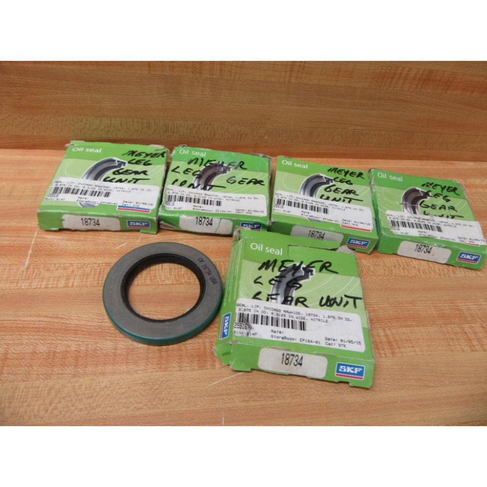 Chicago Rawhide 18734 SKF Oil Seal CR-18734 (Pack of 5) Chicago Rawhide 18734 SKF Oil Seal CR-18734 (Pack of 5)