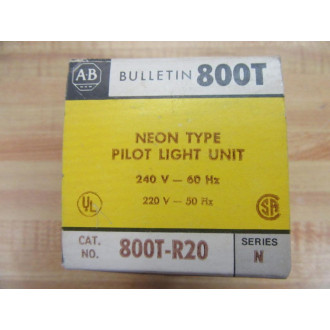 Allen Bradley 800T-R20G Pilot Light 800TR20G