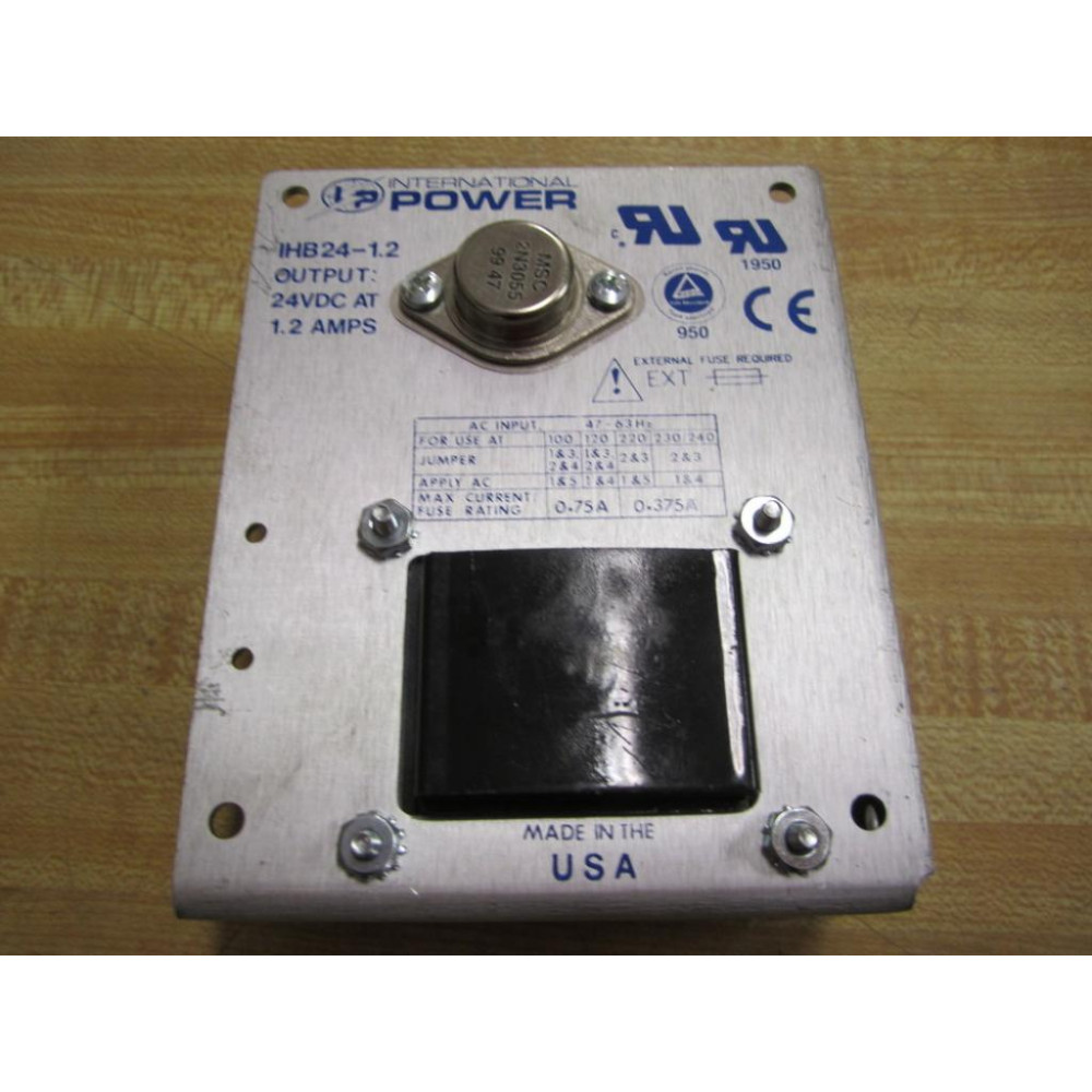 International Power IHB24-1.2 Power Supply IHB2412 - Used