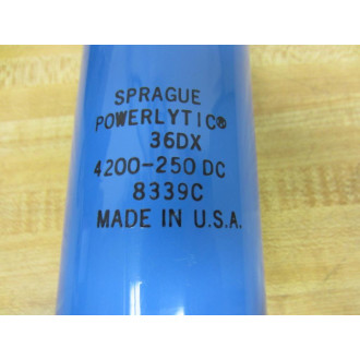 Sprague 36DX Capacitor 4200-250 DC - Used