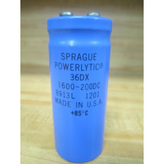 Sprague 36DX Capacitor 1600-200DC - Used