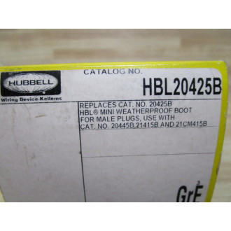 Hubbell HBL20425B Mini Weatherproof Boot