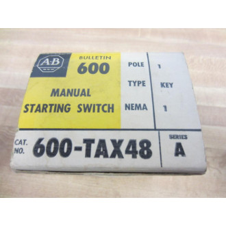 Allen Bradley 600-TAX48 Starting Switch 600TAX48 Series A