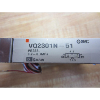 SMC VQ2301N-51 3 Position Valve VQ2301N51 W Manifold - New No Box