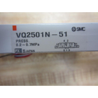 SMC VQ2501N-51 3 Position Valve - New No Box