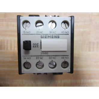 Siemens 3TH8022-0A Relay 3TH80220A 110120V - Used