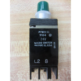 Micro Switch PTW2151 Honeywell Indicator Compact Green Cap - New No Box