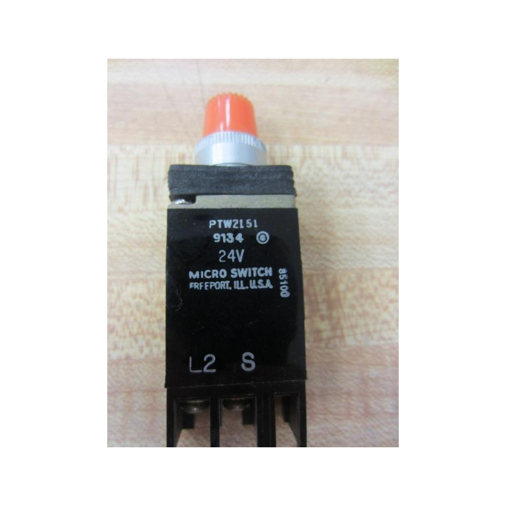 Micro Switch PTW2151 Honeywell Indicator Compact Orange Cap - New No Box