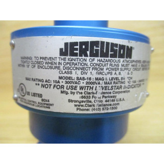 Jerguson SAS-16 Mag II Level Switch SAS16 - New No Box