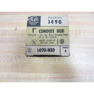 Allen Bradley 1490-N10 Conduit Hub 1490N10 (Pack of 8)