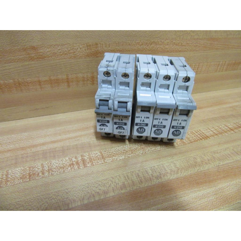 Allen Bradley 1492-CB1H010 Circuit Breaker 1 Pole (Pack of 5) - Used