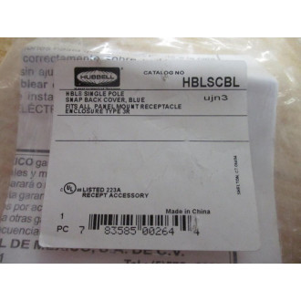 Hubbell HBLSCBL Snap Back Cover
