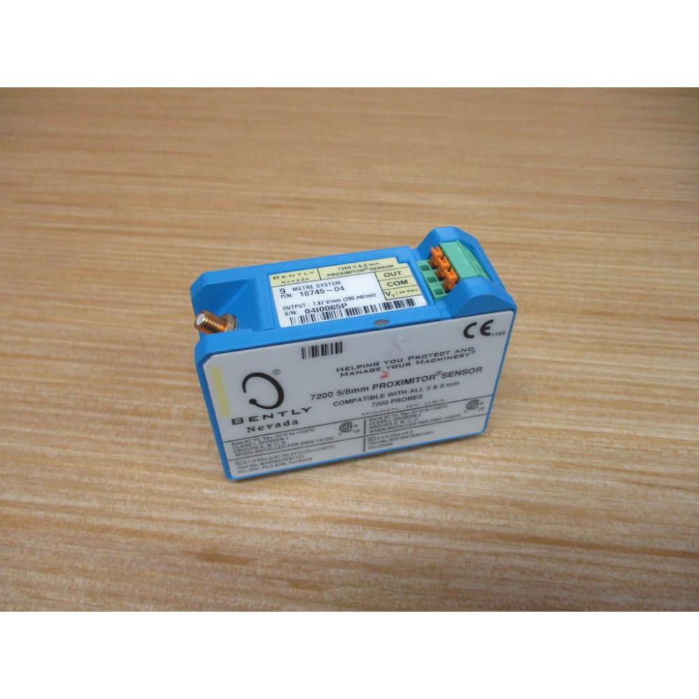 Bently Nevada 18745-04 Proximitor Sensor 7200 58mm - New No Box Bently Nevada 18745-04 Proximitor Sensor 7200 58mm - New No Box