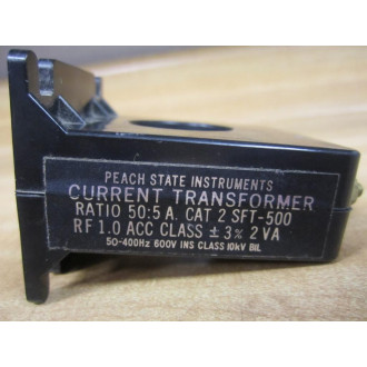Peach State Instruments 2SFT-500 Current Transformer 2SFT500 - Used