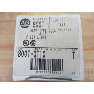 Allen Bradley 800T-QT10 Push Button Blue 800T-QT10B