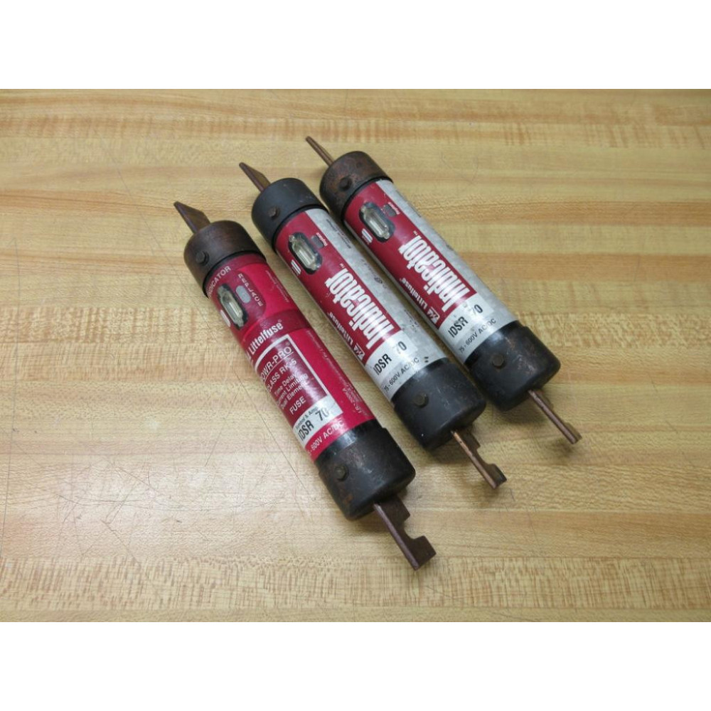 Littelfuse IDSR 70 Indicator Fuse IDSR70 (Pack of 3) - Used