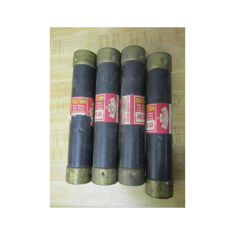 Fusetron FRS-40 Time Delay Fuse FRS40 (Pack of 4) - Used