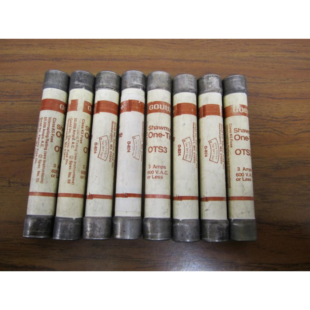 Gould Shawmut Ferraz Trionic OTS-3 Fuse OTS3 (Pack of 8) - New No Box