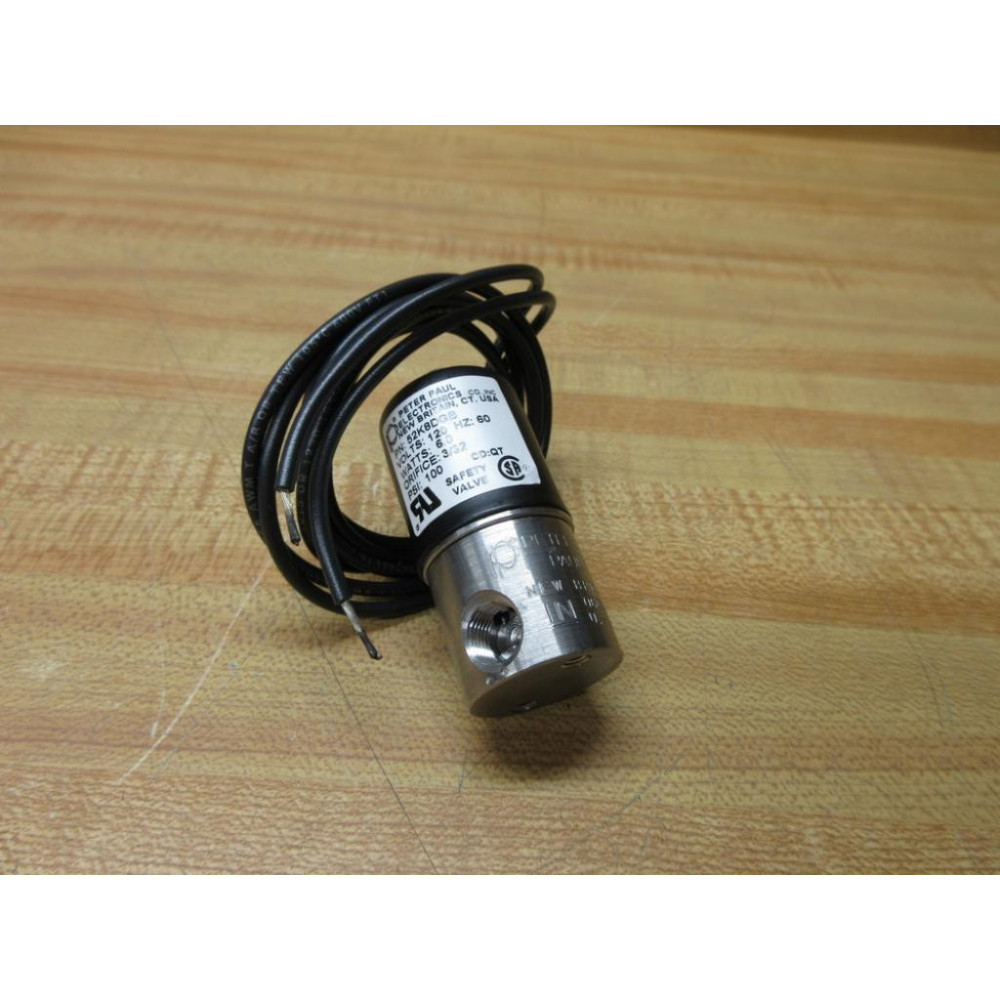 Peter Paul Electronics 52K8DGB Solenoid Valve WCoil - New No Box