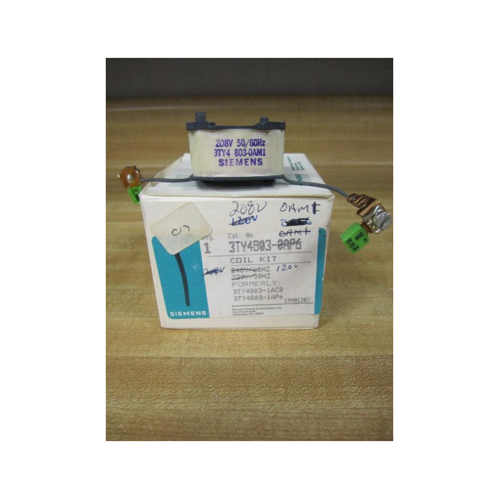 Siemens 3TY4803-0AM1 Coil Kit 3TY48030AM1