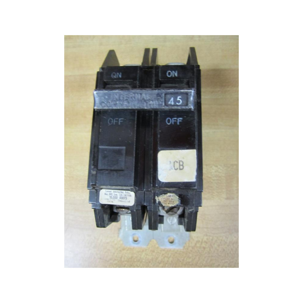 General Electric THQC2145 Circuit Breaker LL-7840 - Used