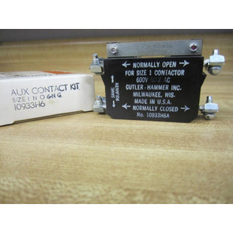 Cutler Hammer 10933H6 Eaton Auxiliary Contact