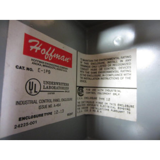 Hoffman E-1PB Pushbutton Enclosure E1PB - Used