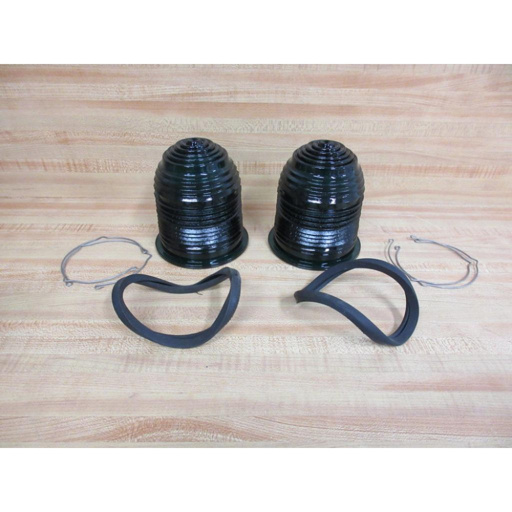 Lintern 900-X-1 Red Glowlite Safety Light Green Lens Only (Pack of 2) - New No Box