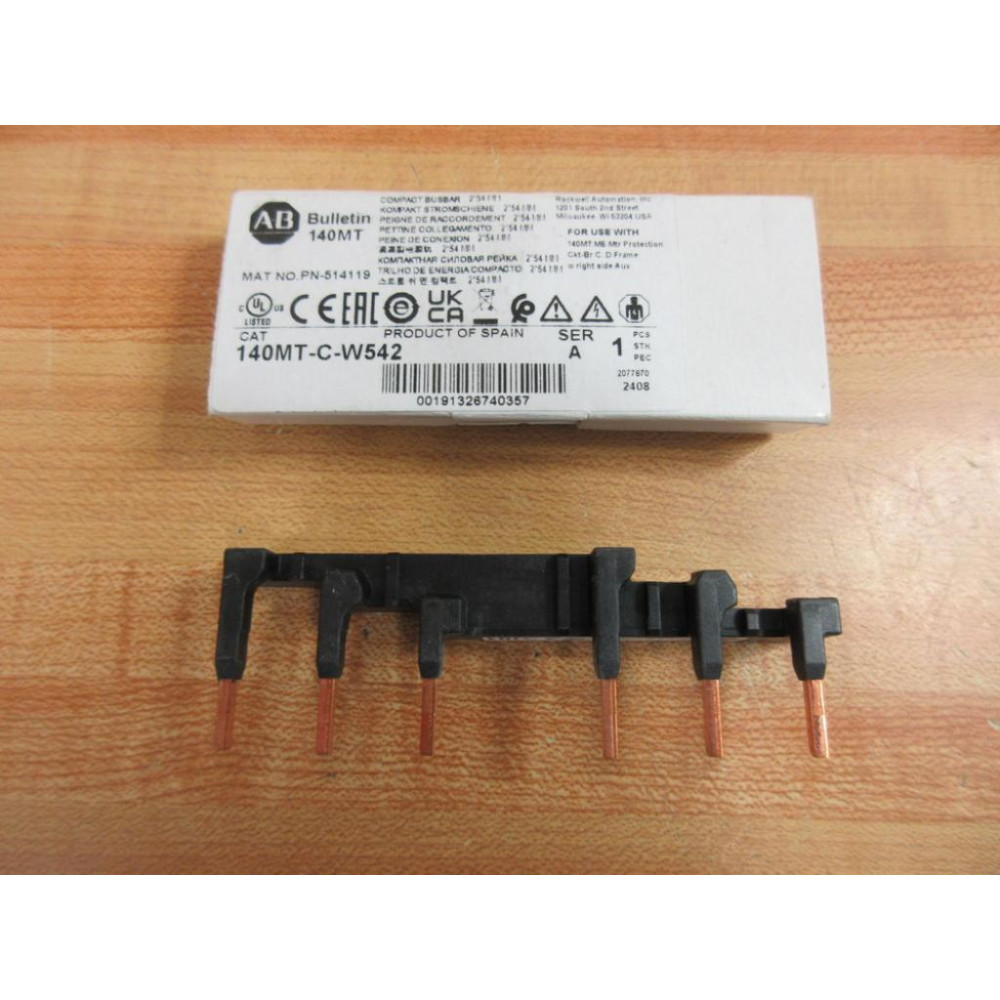 Allen Bradley 140MT-C-W542 Busbar 140MTCW542