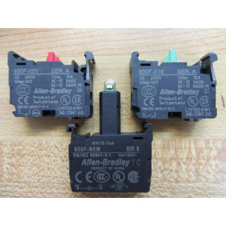 Allen Bradley 800FM-LF5MN5WX11 Push Button Switch