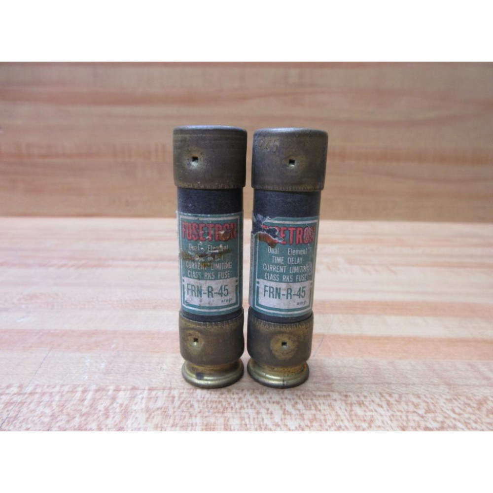 Buss FRN-R-45 Bussmann Fuse Cross Ref 6C206 (Pack of 2) - Used