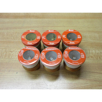 Buss TL-20 Buss Fuse Cross Ref 6F459 (Pack of 6) - New No Box