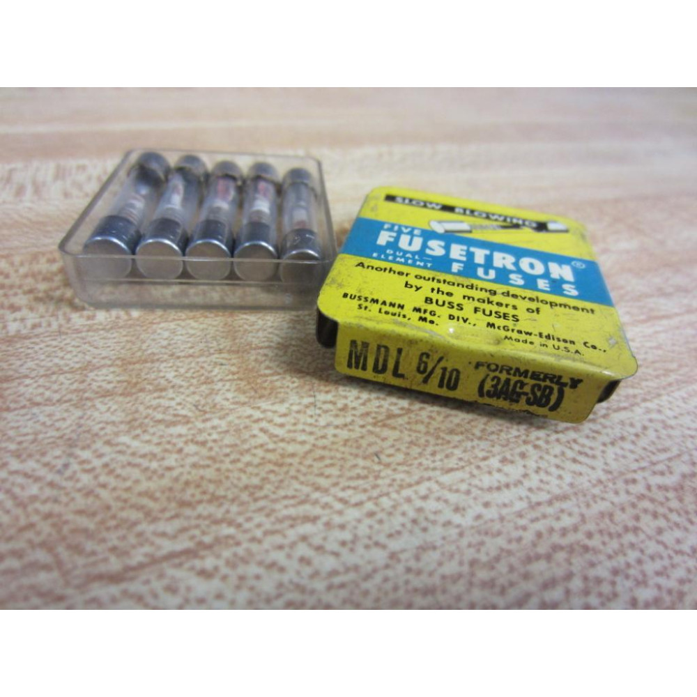 Buss MDL-610 Bussmann Fuse 6F027 Spring Element (Pack of 5)