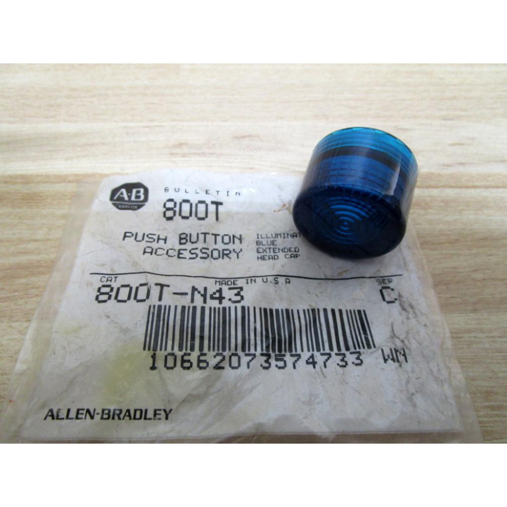 Allen Bradley 800T-N43 Blue Lens Cap 800TN43 Series C (Pack of 5)