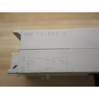 Eaton Cutler Hammer Moeller NHI11-PKZ2 Auxiliary Contact  NHI11PKZ2 - New No Box