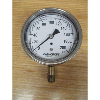Ashcroft 35-1009-AW-02L-200 Pressure Gauge 351009AW02L200