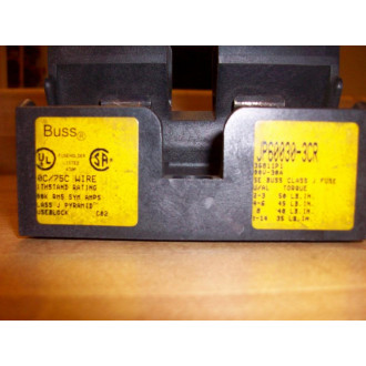 Bussmann JP60030-3CR 30AMP 600V Fuse Block JP600303CR (Pack of 4) - Used