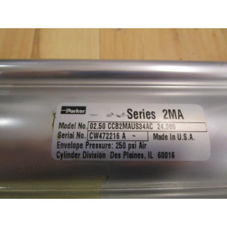 Parker 02.50 CCB2MAUS34AC 24.00 Cylinder CCB2MAUS34AC2400 2MA - New No Box