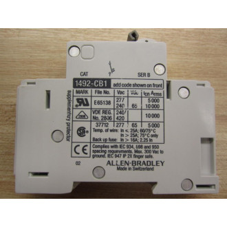 Allen Bradley 1492-CB1-G070 Circuit Breaker Series B (Pack of 5) - New No Box