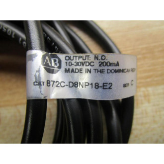 Allen Bradley 872C-D8NP18-E2 Proximity Sensor 872CD8NP18E2 - Used