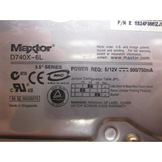 Maxtor D740X-6L Hard Drive - Used