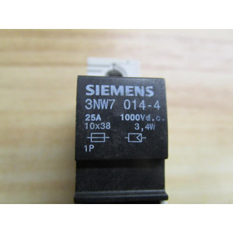 Siemens 3NW7 014-4 Fuse Holder - Used