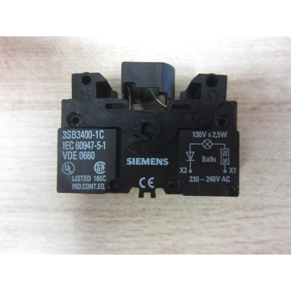 Siemens 3SB3400-1C Contact Block 3SB34001C - New No Box